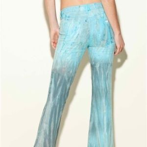 GUESS! NEW WOMEN'S BRITTNEY FLARE LINEN PANTS